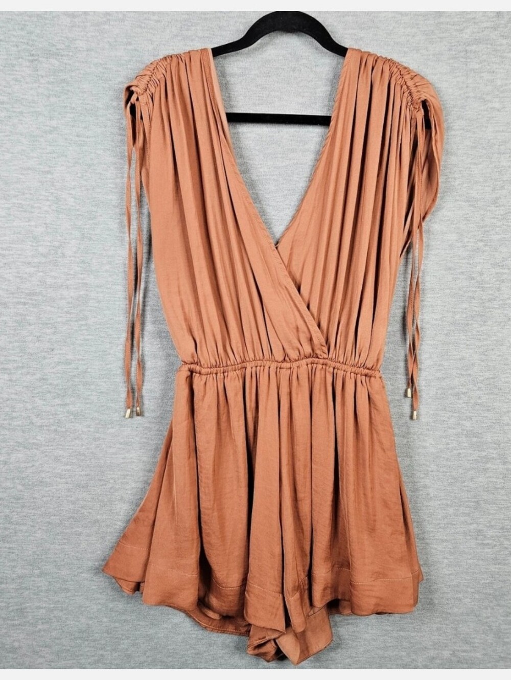 Free People Bea Romper in the colorway Peach Bark